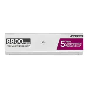 godrej 3 ton 3 star, 5 in 1 convertible cooling, inverter split ac (copper, heavy duty cooling at 52 °c, ac 3.0t ds hic 36b3th wa 4, white)