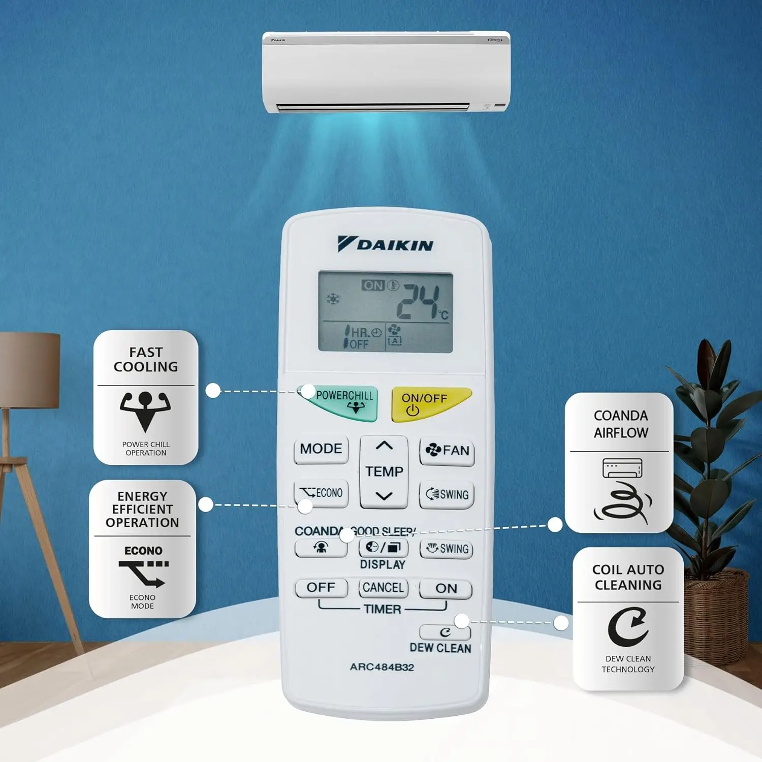 daikin 1 ton 3 star inverter split ac (copper, pm 2.5 filter, white) daikin 1 ton 3 star inverter split ac (copper, pm 2.5 filter, white)