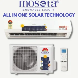 moseta moto π ds hybrid ac india’s highest efficiency ac | solar ready | expandable 1.5–2.0 ton | iseer 5.8